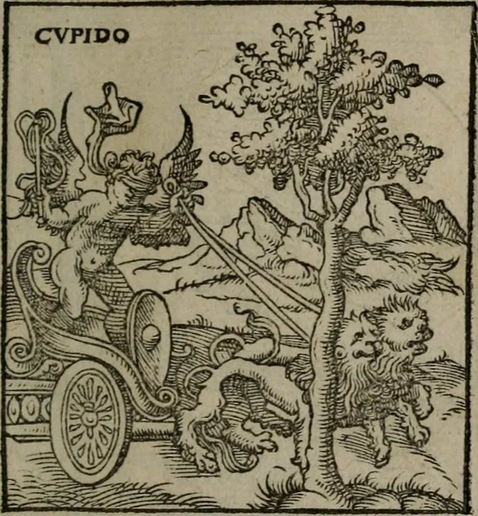 An illustration from Clarissimi Viri D. Andreae Alciati Emblematum libellus : vigilanter recognitus, & ab ipso iam authore locupletatus, 1542, leaf 12