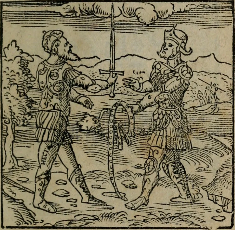 An illustration from Clarissimi Viri D. Andreae Alciati Emblematum libellus : vigilanter recognitus, & ab ipso iam authore locupletatus, 1542, leaf 120