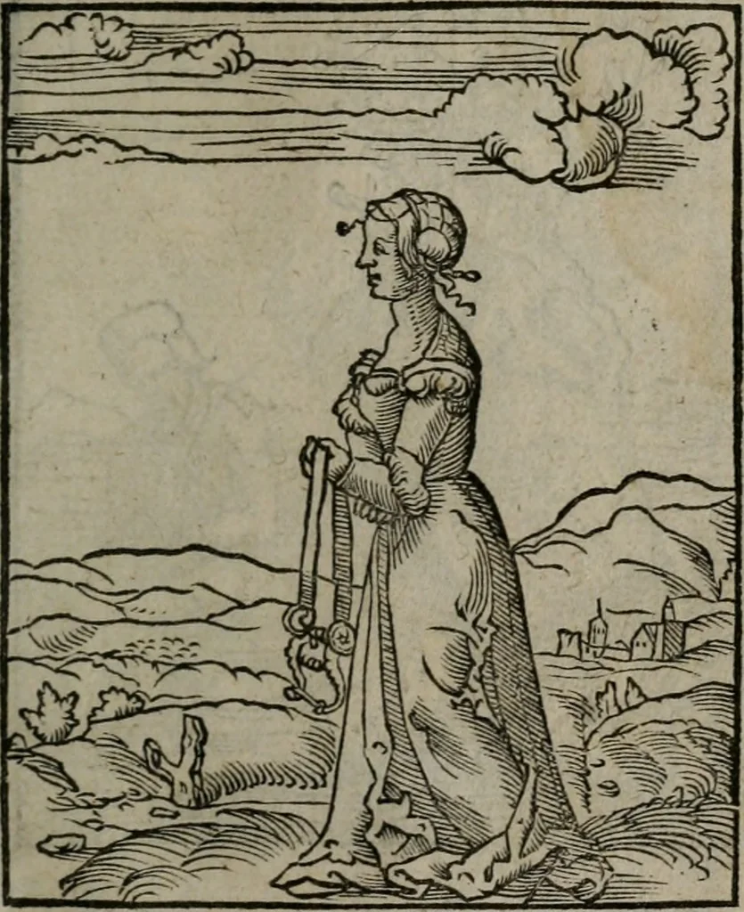 An illustration from Clarissimi Viri D. Andreae Alciati Emblematum libellus : vigilanter recognitus, & ab ipso iam authore locupletatus, 1542, leaf 18