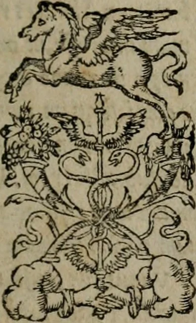 An illustration from Clarissimi Viri D. Andreae Alciati Emblematum libellus : vigilanter recognitus, & ab ipso iam authore locupletatus, 1542, leaf 2