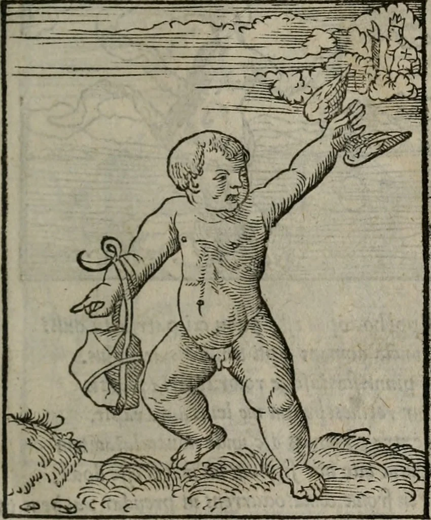 An illustration from Clarissimi Viri D. Andreae Alciati Emblematum libellus : vigilanter recognitus, & ab ipso iam authore locupletatus, 1542, leaf 20