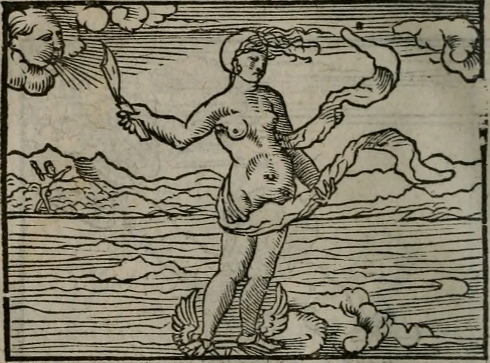 An illustration from Clarissimi Viri D. Andreae Alciati Emblematum libellus : vigilanter recognitus, & ab ipso iam authore locupletatus, 1542, leaf 21