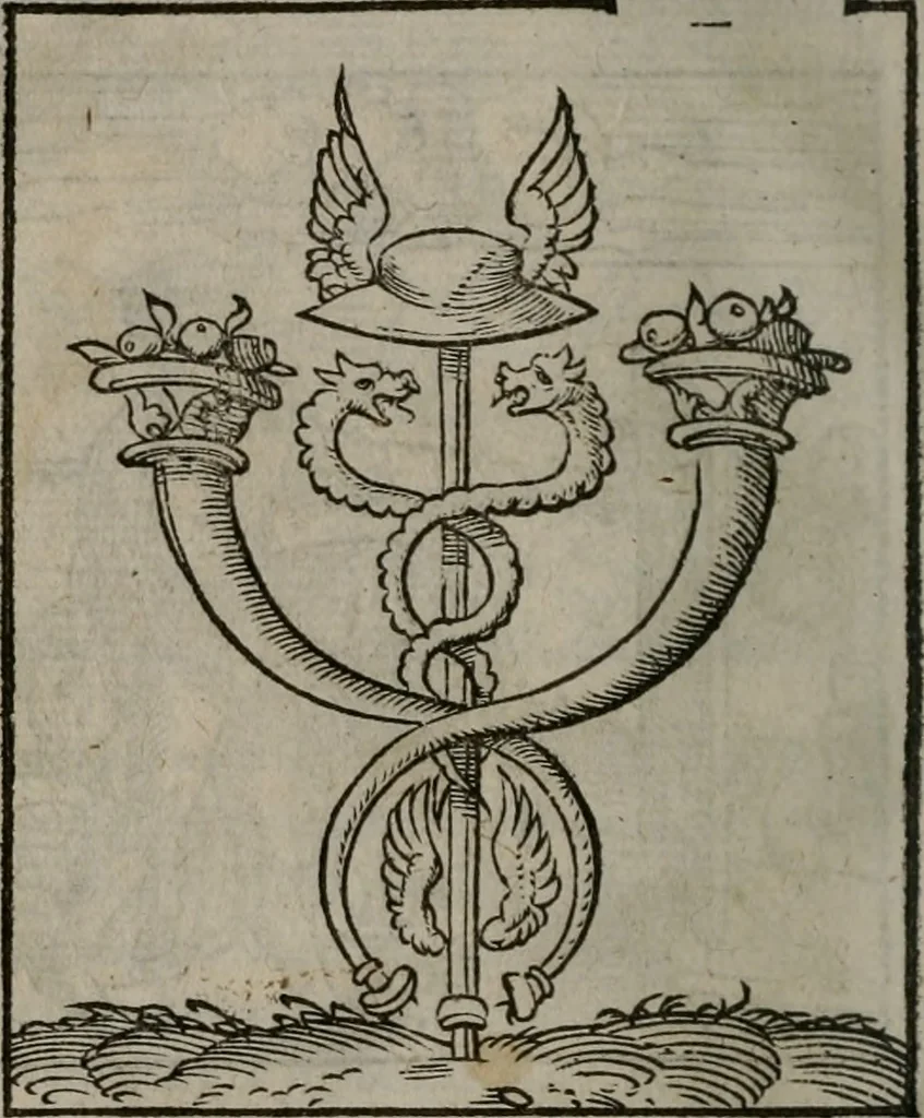 An illustration from Clarissimi Viri D. Andreae Alciati Emblematum libellus : vigilanter recognitus, & ab ipso iam authore locupletatus, 1542, leaf 23