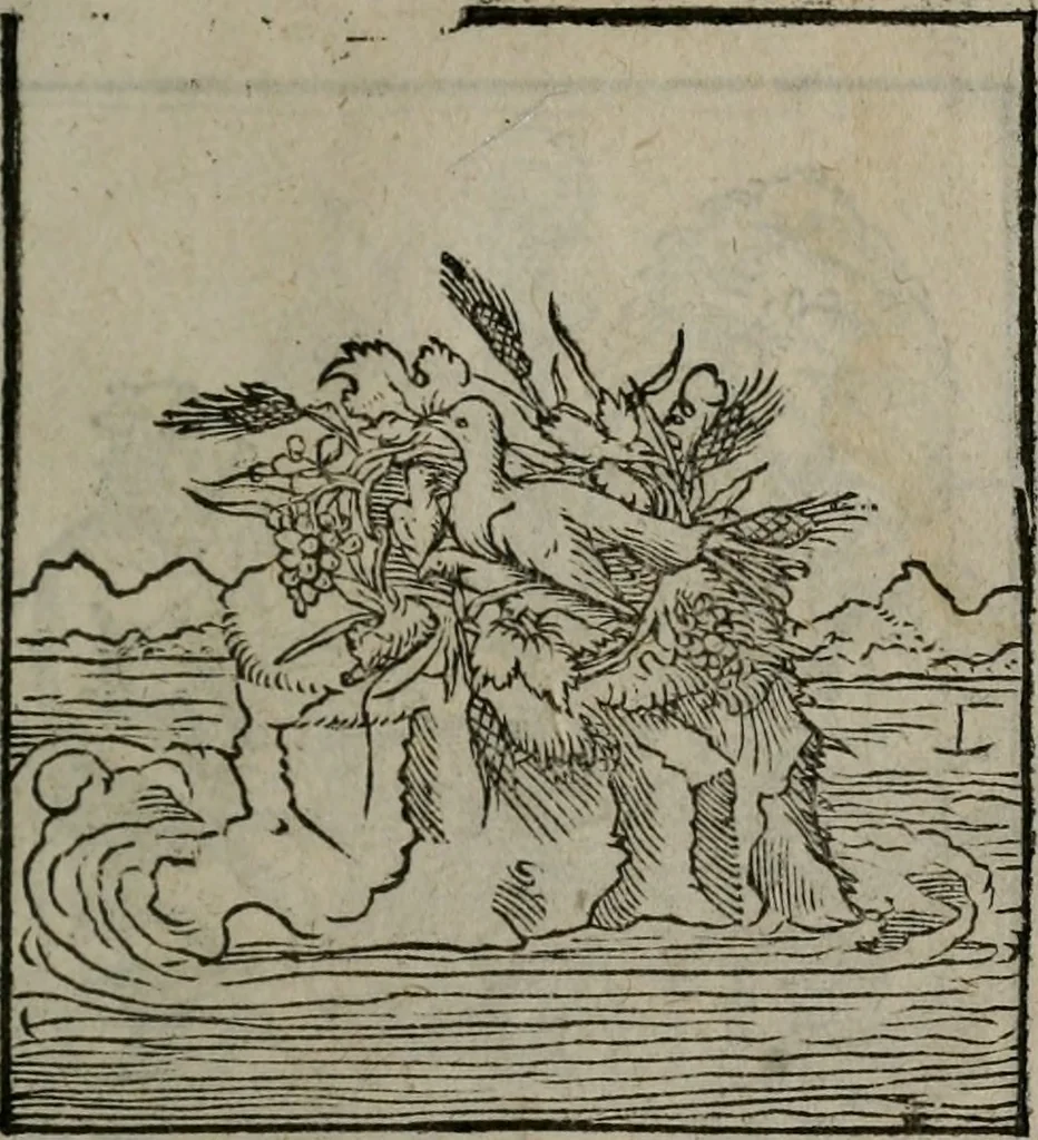 An illustration from Clarissimi Viri D. Andreae Alciati Emblematum libellus : vigilanter recognitus, & ab ipso iam authore locupletatus, 1542, leaf 24