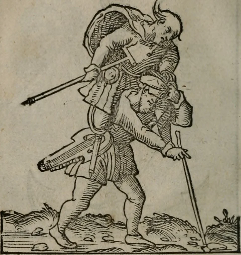 An illustration from Clarissimi Viri D. Andreae Alciati Emblematum libellus : vigilanter recognitus, & ab ipso iam authore locupletatus, 1542, leaf 27