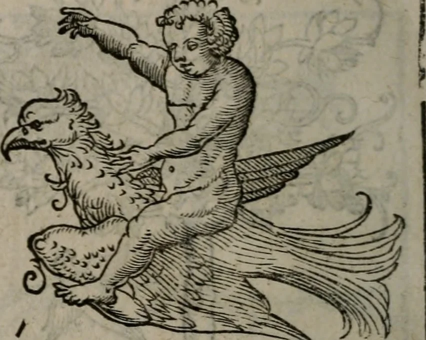 An illustration from Clarissimi Viri D. Andreae Alciati Emblematum libellus : vigilanter recognitus, & ab ipso iam authore locupletatus, 1542, leaf 37