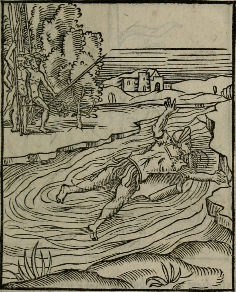 An illustration from Clarissimi Viri D. Andreae Alciati Emblematum libellus : vigilanter recognitus, & ab ipso iam authore locupletatus, 1542, leaf 48