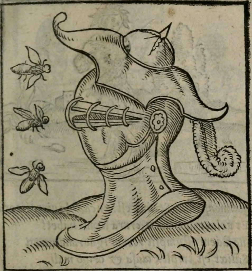 An illustration from Clarissimi Viri D. Andreae Alciati Emblematum libellus : vigilanter recognitus, & ab ipso iam authore locupletatus, 1542, leaf 50