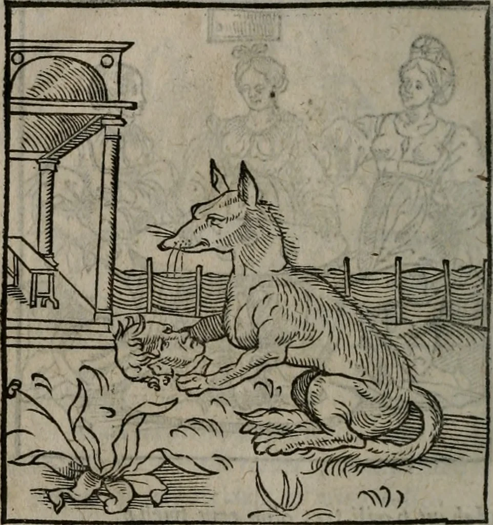 An illustration from Clarissimi Viri D. Andreae Alciati Emblematum libellus : vigilanter recognitus, & ab ipso iam authore locupletatus, 1542, leaf 53