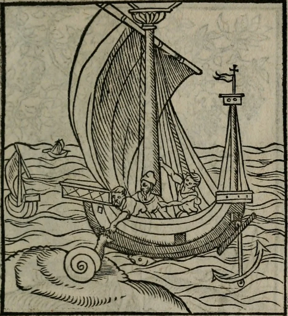 An illustration from Clarissimi Viri D. Andreae Alciati Emblematum libellus : vigilanter recognitus, & ab ipso iam authore locupletatus, 1542, leaf 54