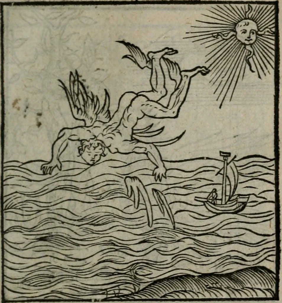 An illustration from Clarissimi Viri D. Andreae Alciati Emblematum libellus : vigilanter recognitus, & ab ipso iam authore locupletatus, 1542, leaf 58