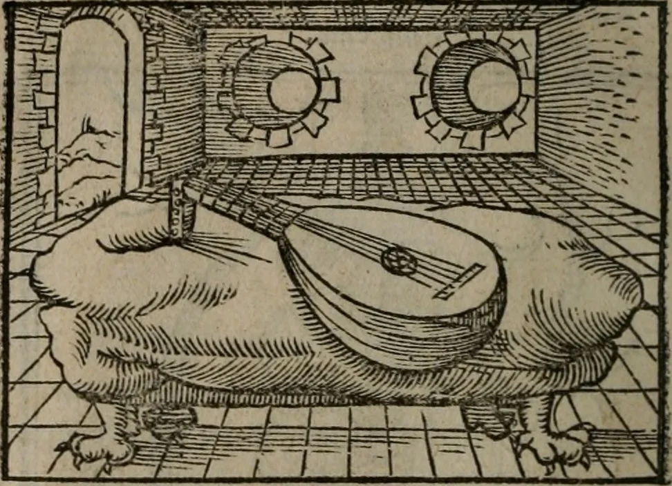 An illustration from Clarissimi Viri D. Andreae Alciati Emblematum libellus : vigilanter recognitus, & ab ipso iam authore locupletatus, 1542, leaf 7