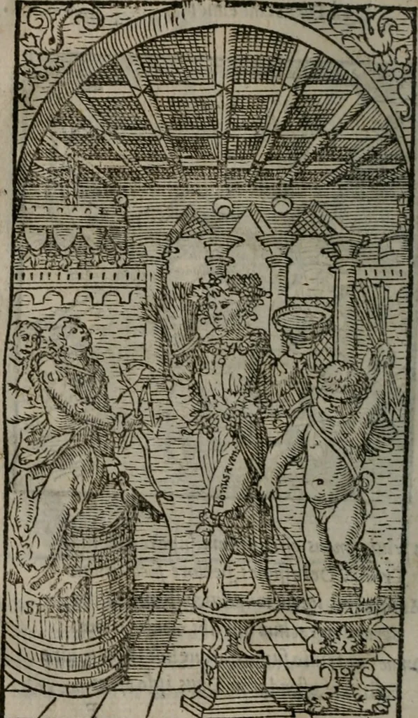 An illustration from Clarissimi Viri D. Andreae Alciati Emblematum libellus : vigilanter recognitus, & ab ipso iam authore locupletatus, 1542, leaf 83