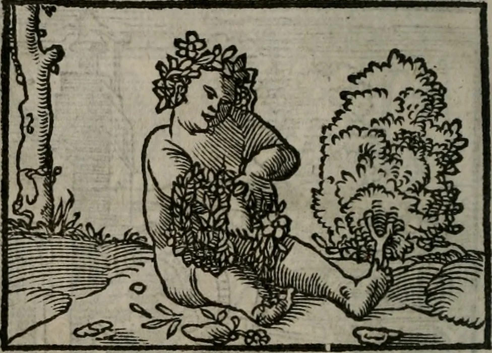 An illustration from Clarissimi Viri D. Andreae Alciati Emblematum libellus : vigilanter recognitus, & ab ipso iam authore locupletatus, 1542, leaf 87
