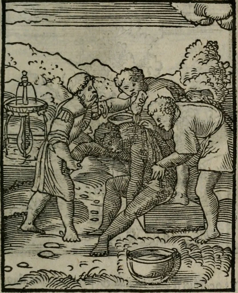 An illustration from Clarissimi Viri D. Andreae Alciati Emblematum libellus : vigilanter recognitus, & ab ipso iam authore locupletatus, 1542, leaf 90