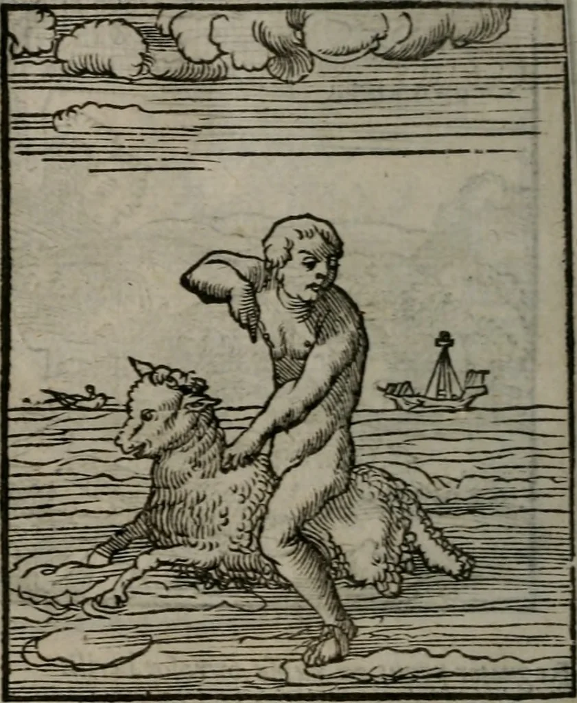 An illustration from Clarissimi Viri D. Andreae Alciati Emblematum libellus : vigilanter recognitus, & ab ipso iam authore locupletatus, 1542, leaf 93