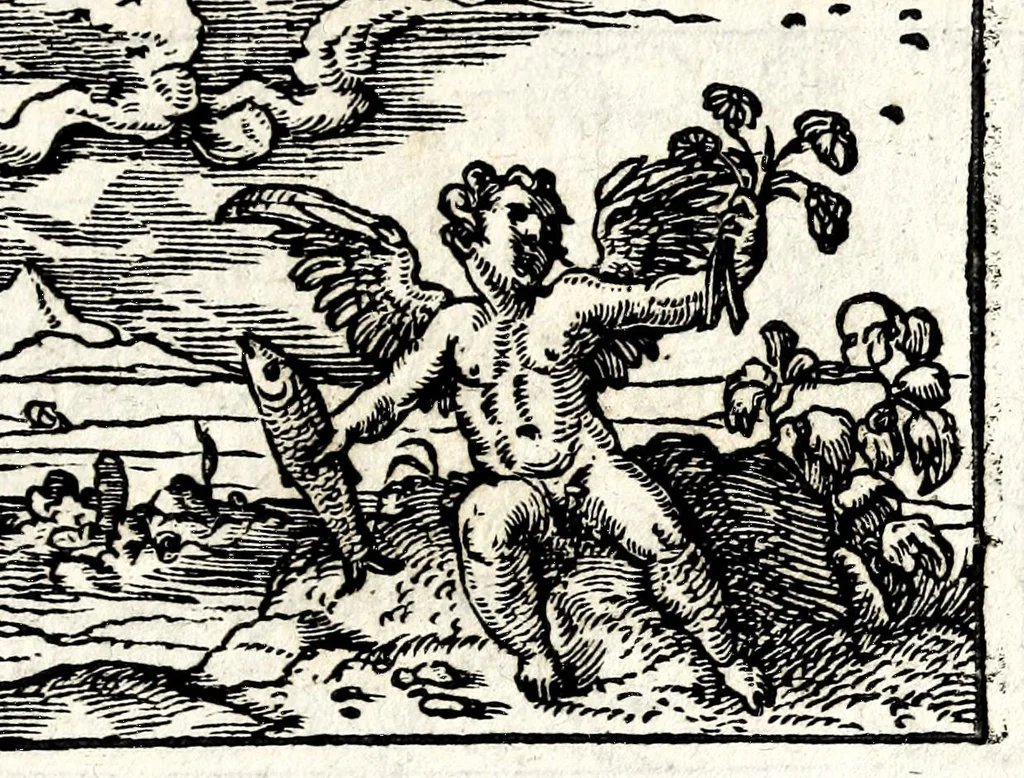 An illustration from Clarissimi viri D. And. Alciati Emblemat. lib. II, aucti & restituti, 1580, leaf 135