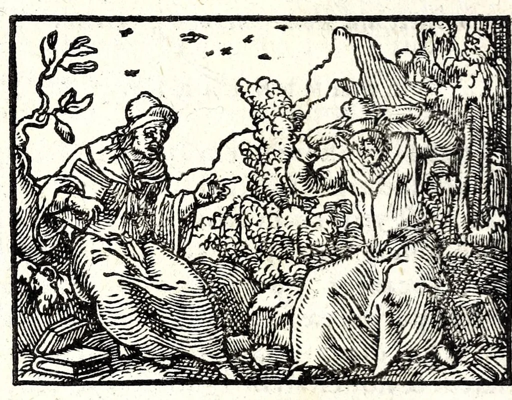 An illustration from Clarissimi viri D. And. Alciati Emblemat. lib. II, aucti & restituti, 1580, leaf 164