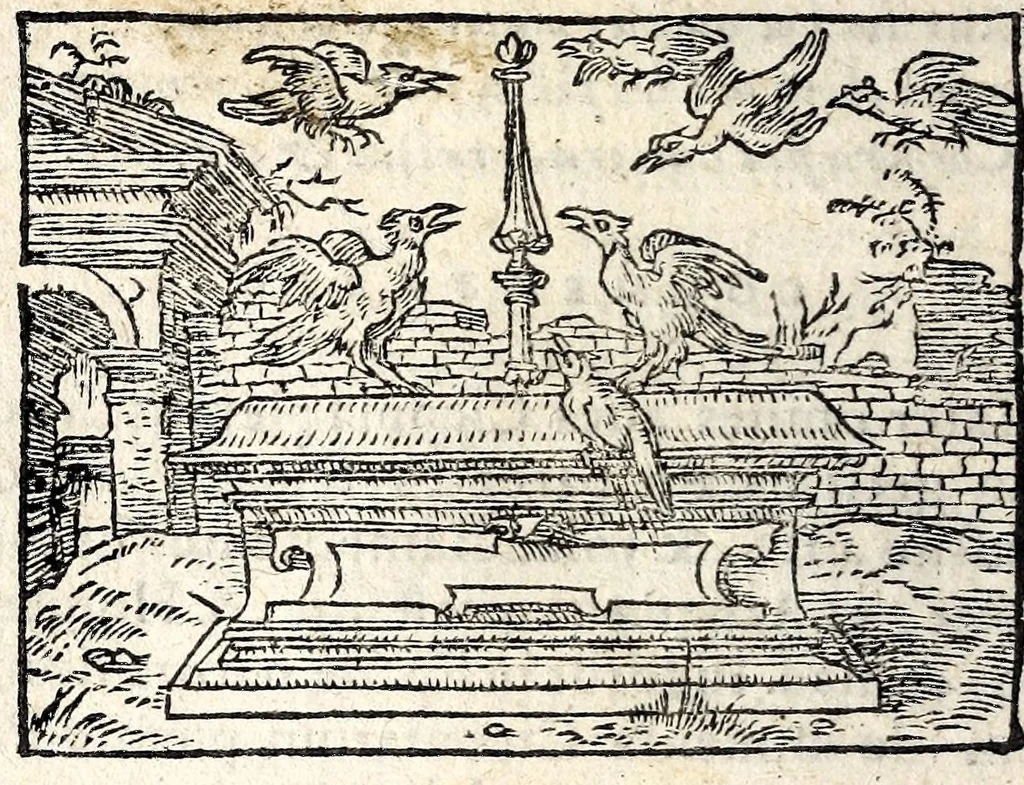 An illustration from Clarissimi viri D. And. Alciati Emblemat. lib. II, aucti & restituti, 1580, leaf 20