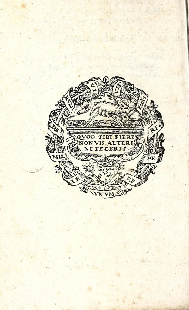 An illustration from Clarissimi viri D. And. Alciati Emblemat. lib. II, aucti & restituti, 1580, leaf 228