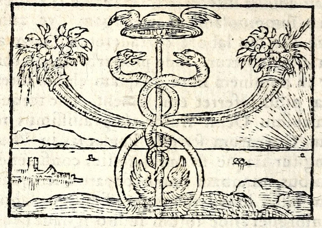An illustration from Clarissimi viri D. And. Alciati Emblemat. lib. II, aucti & restituti, 1580, leaf 38