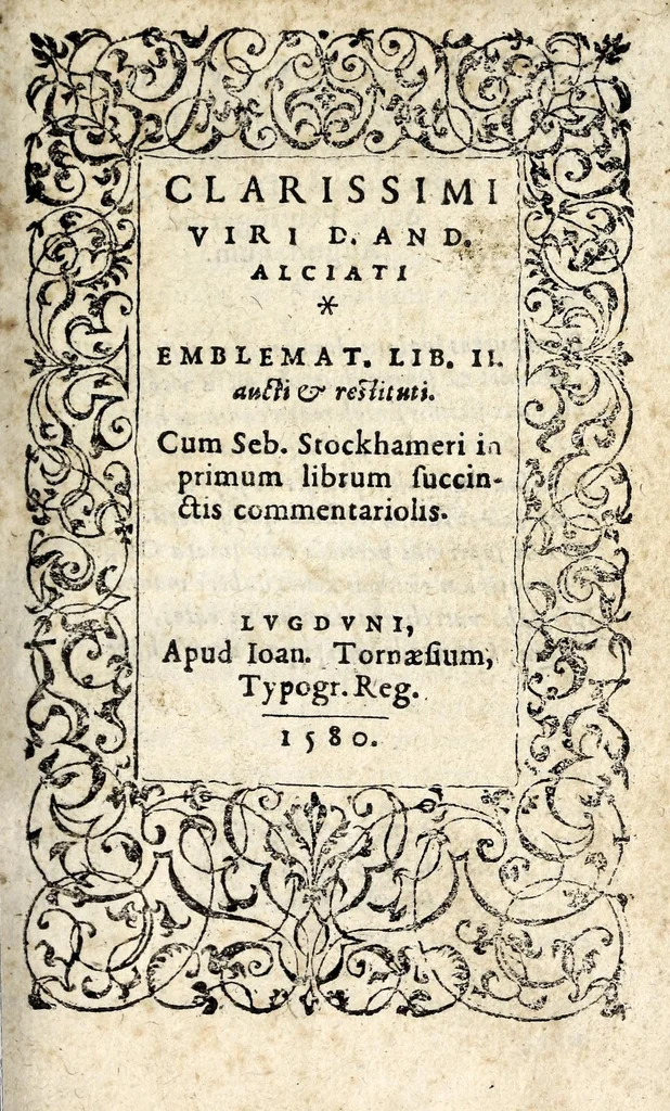 An illustration from Clarissimi viri D. And. Alciati Emblemat. lib. II, aucti & restituti, 1580, leaf 5