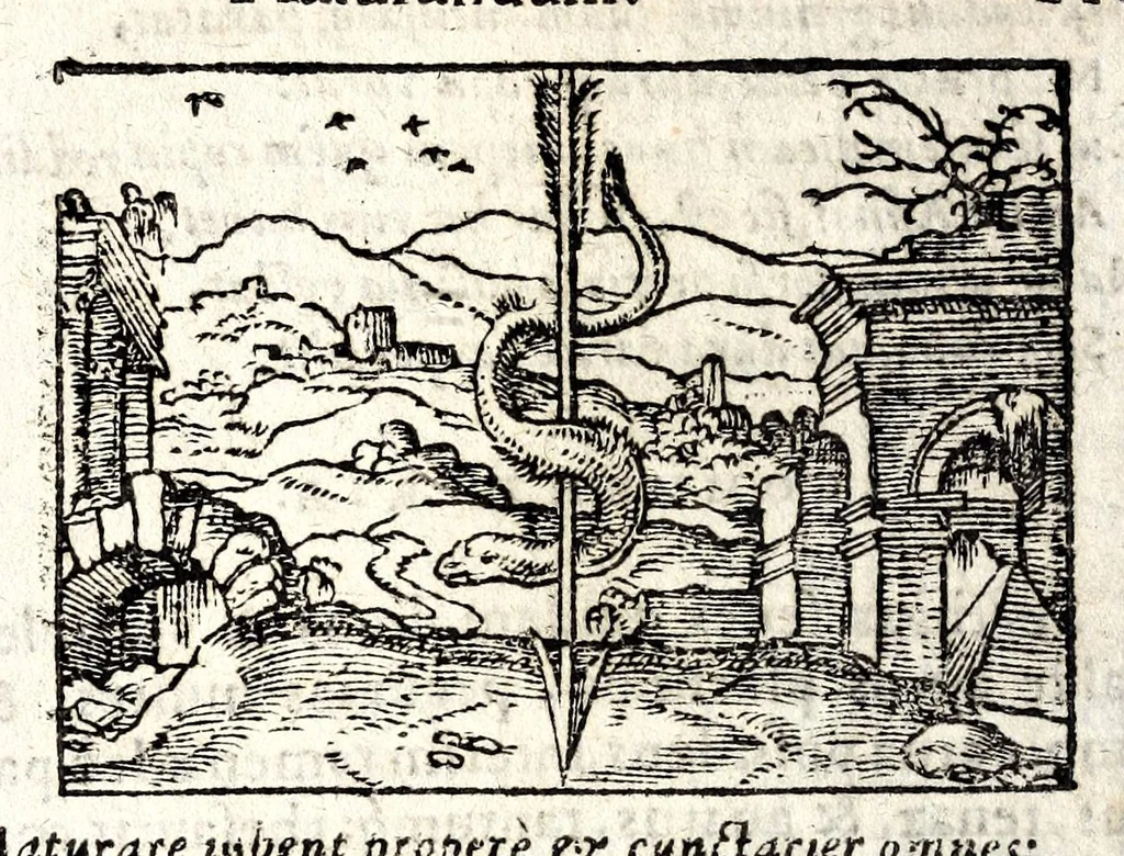 An illustration from Clarissimi viri D. And. Alciati Emblemat. lib. II, aucti & restituti, 1580, leaf 98