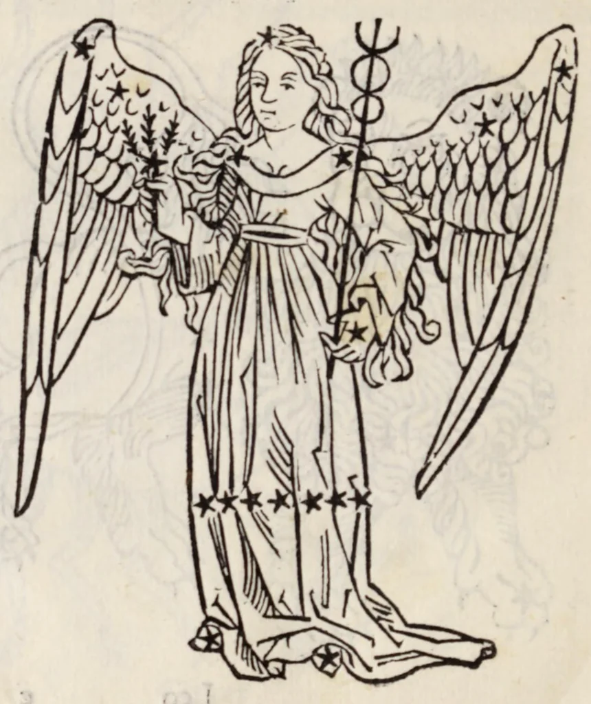 An illustration from Clarissimi viri Hyginii Poeticon astronomicon : opus vtilissimum foeliciter incipit : de mundi & sphere ac utriusq3 ptiũ declaratione : Liber prim⁹ Prohemiũ Hyginius. M. Fabio plurimã salutẽ, leaf 74