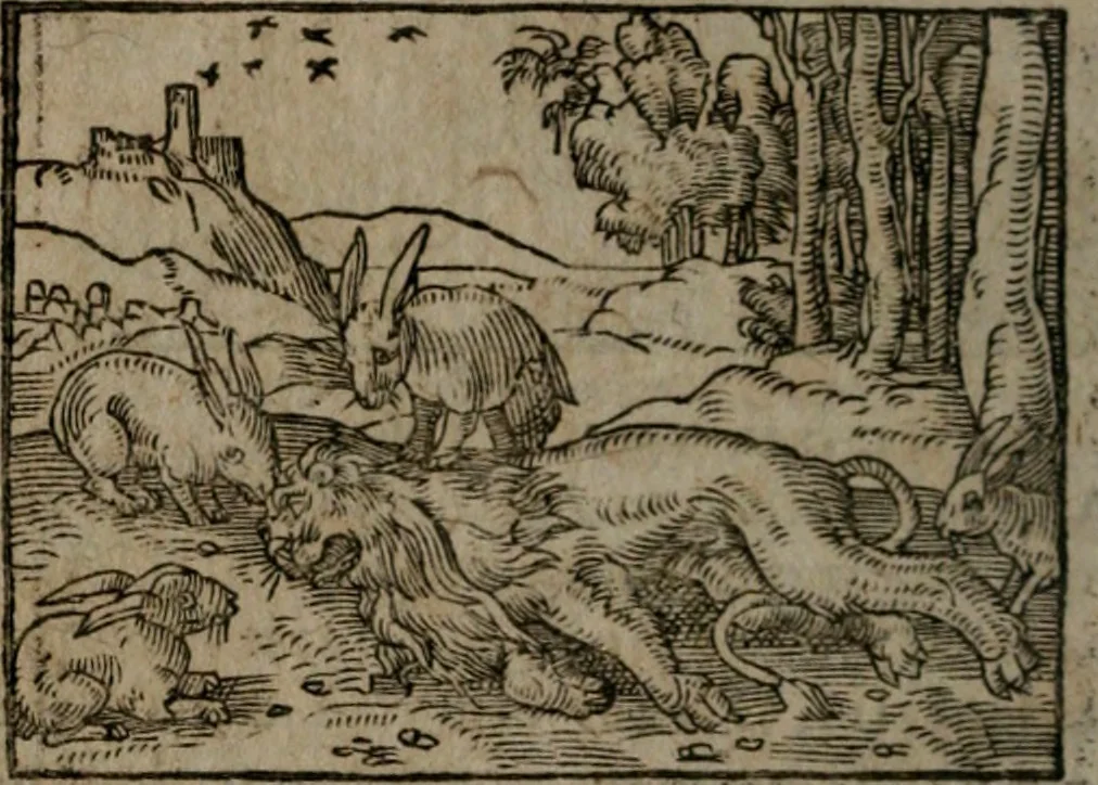 An illustration from Clariss. viri Dn. Andreae Alciati Emblematum libri duo : aucti & restituti, & perelegantibus figuris illustrati, cum succinctis commentariolis ..., 1639, leaf 103