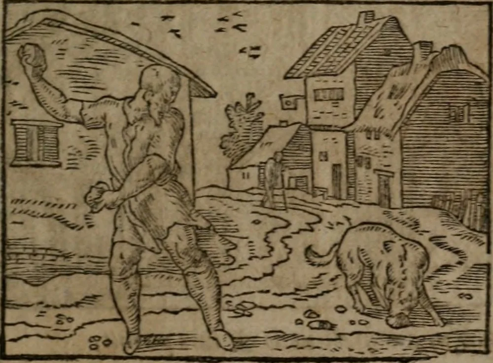 An illustration from Clariss. viri Dn. Andreae Alciati Emblematum libri duo : aucti & restituti, & perelegantibus figuris illustrati, cum succinctis commentariolis ..., 1639, leaf 124