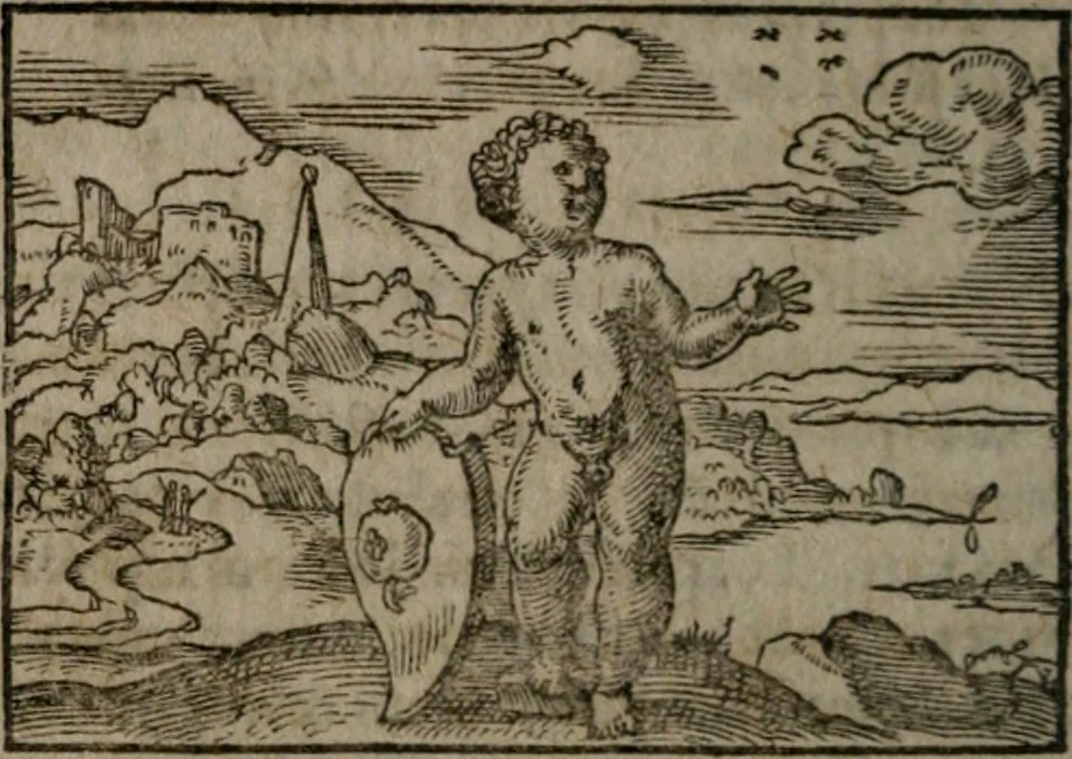 An illustration from Clariss. viri Dn. Andreae Alciati Emblematum libri duo : aucti & restituti, & perelegantibus figuris illustrati, cum succinctis commentariolis ..., 1639, leaf 161
