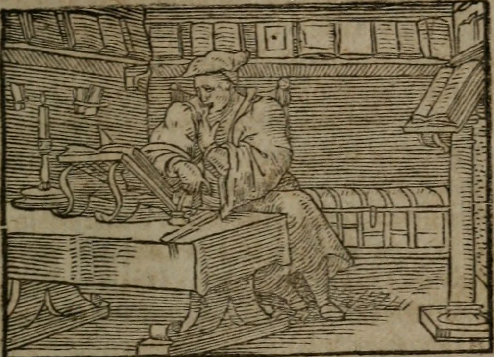 An illustration from Clariss. viri Dn. Andreae Alciati Emblematum libri duo : aucti & restituti, & perelegantibus figuris illustrati, cum succinctis commentariolis ..., 1639, leaf 24