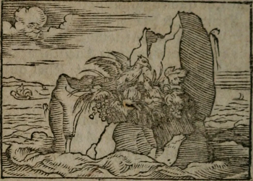 An illustration from Clariss. viri Dn. Andreae Alciati Emblematum libri duo : aucti & restituti, & perelegantibus figuris illustrati, cum succinctis commentariolis ..., 1639, leaf 47