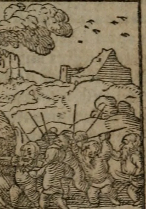 An illustration from Clariss. viri Dn. Andreae Alciati Emblematum libri duo : aucti & restituti, & perelegantibus figuris illustrati, cum succinctis commentariolis ..., 1639, leaf 48