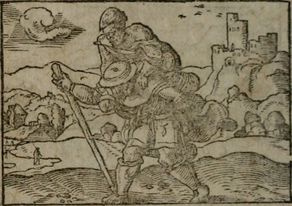 An illustration from Clariss. viri Dn. Andreae Alciati Emblematum libri duo : aucti & restituti, & perelegantibus figuris illustrati, cum succinctis commentariolis ..., 1639, leaf 51