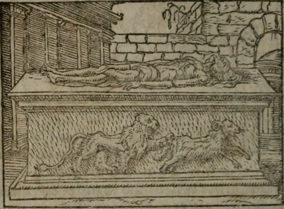 An illustration from Clariss. viri Dn. Andreae Alciati Emblematum libri duo : aucti & restituti, & perelegantibus figuris illustrati, cum succinctis commentariolis ..., 1639, leaf 55