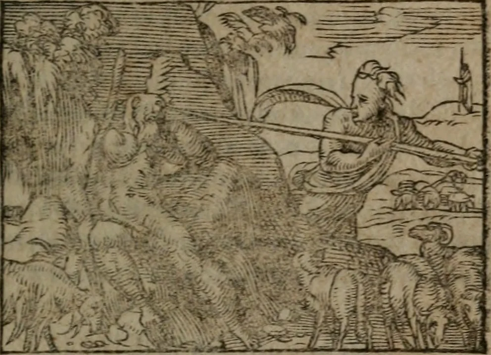 An illustration from Clariss. viri Dn. Andreae Alciati Emblematum libri duo : aucti & restituti, & perelegantibus figuris illustrati, cum succinctis commentariolis ..., 1639, leaf 74