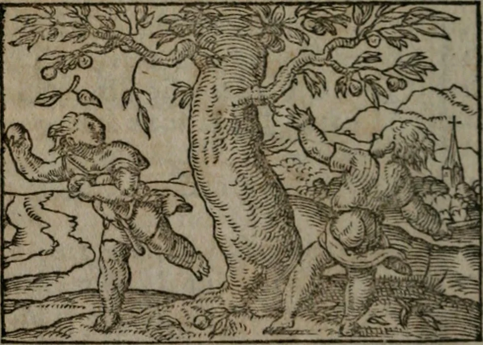 An illustration from Clariss. viri Dn. Andreae Alciati Emblematum libri duo : aucti & restituti, & perelegantibus figuris illustrati, cum succinctis commentariolis ..., 1639, leaf 77