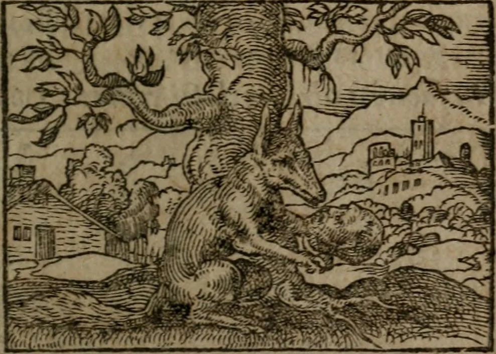 An illustration from Clariss. viri Dn. Andreae Alciati Emblematum libri duo : aucti & restituti, & perelegantibus figuris illustrati, cum succinctis commentariolis ..., 1639, leaf 92