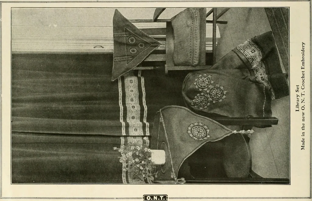 An illustration from Clark's O. N. T. book of needlework;, 1916, leaf 49