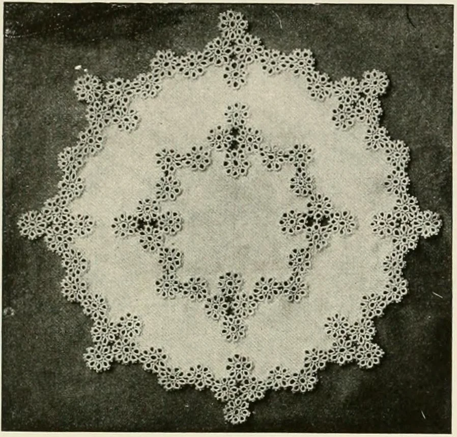 An illustration from Clark's O. N. T. book of needlework;, 1916, leaf 85