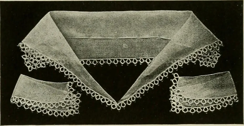 An illustration from Clark's O. N. T. book of needlework;, 1916, leaf 86