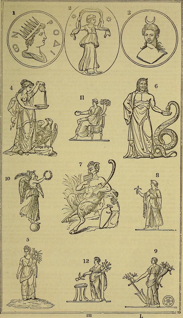 An illustration from Classical antiquities;, 1866, leaf 154