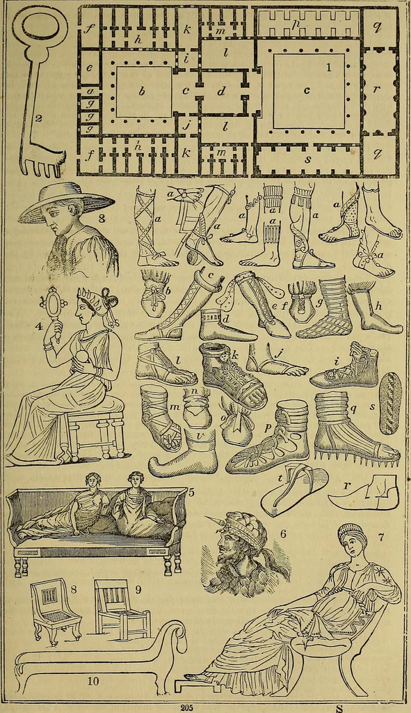 An illustration from Classical antiquities;, 1866, leaf 244