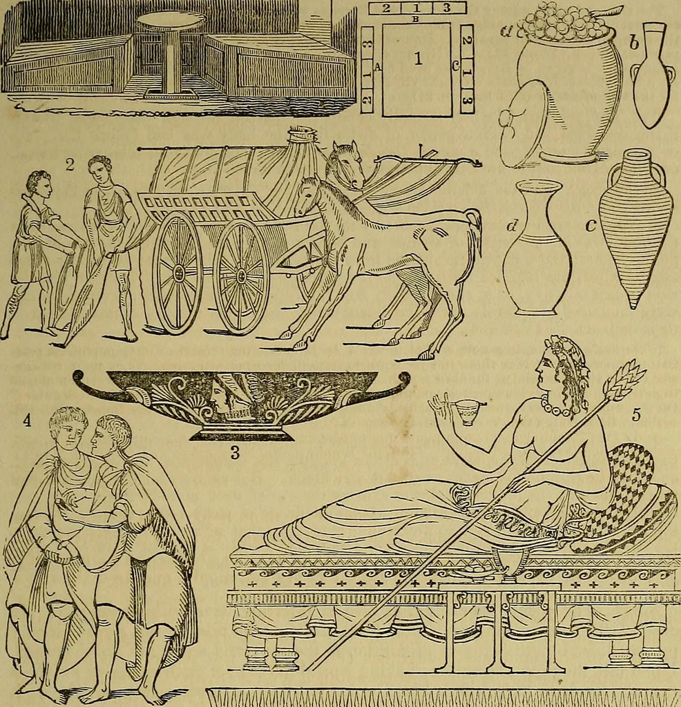 An illustration from Classical antiquities;, 1866, leaf 344