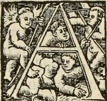 An illustration from Claudii Galeni ... Liber de plenitudine. Polybus De salubri victus ratione privatorum. Guinterio Ioanne Andernaco interprete. Apuleius Platonicus De herbarum virtutibus. Antonii Benivenii Libellus de abditis nonnullis ac mirandis morboru & sanitationum causis, 1528, leaf 35