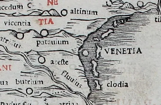 An illustration from Claudii Ptholemaei Alexandrini Liber geographiae cum tabulis et uniuersali figura : et cum additione locorum quae a recentioribus reperta sunt diligenti cura emendatus et impressus, 1511, leaf 142