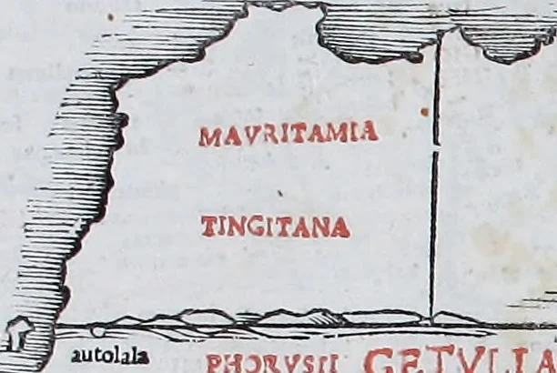 An illustration from Claudii Ptholemaei Alexandrini Liber geographiae cum tabulis et uniuersali figura : et cum additione locorum quae a recentioribus reperta sunt diligenti cura emendatus et impressus, 1511, leaf 158