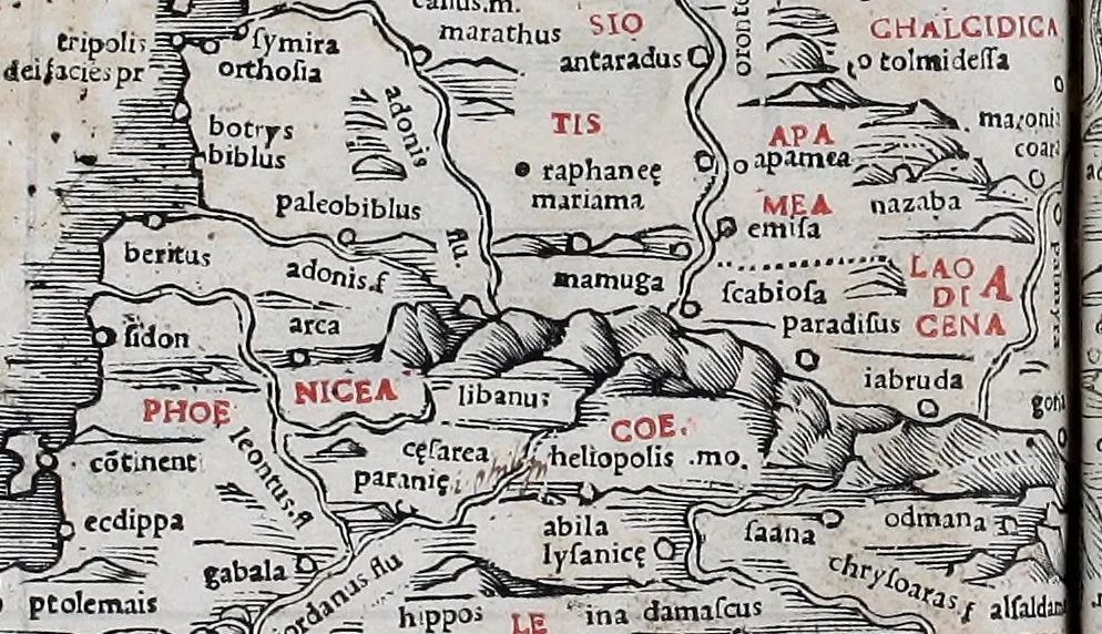 An illustration from Claudii Ptholemaei Alexandrini Liber geographiae cum tabulis et uniuersali figura : et cum additione locorum quae a recentioribus reperta sunt diligenti cura emendatus et impressus, 1511, leaf 166
