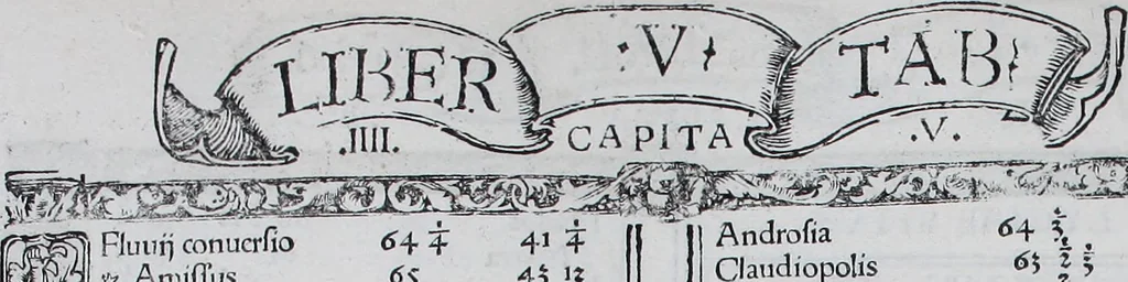 An illustration from Claudii Ptolemaei Geographicae enarrationis libri octo, 1525, leaf 103